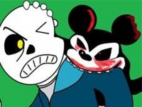 FNF Suicide Mouse VS Sans Online Arcade Game