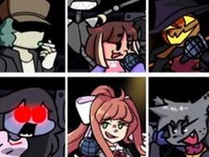 FNF: Headache but Every Turn a Different Cover is Used Online Arcade Game