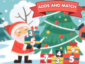 Adds And Match Christmas Puzzle Game - Math Puzzle