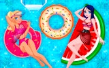 Pool Float Party: Girls Makeover & Design Online Game - Dress Up Game