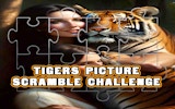 Tigers Picture Scramble Challenge - Tile Sliding Puzzle Game